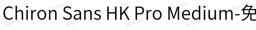 Chiron Sans HK Pro Medium字体转换